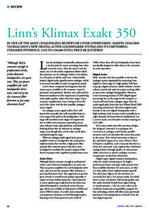 Microsoft Word - Linn Exact Klimax 350  master graph.doc