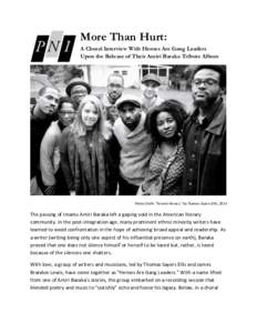 More Than Hurt: A Choral Interview With Heroes Are Gang Leaders Upon the Release of Their Amiri Baraka Tribute Album Photo Credit: “Several Heroes,” by Thomas Sayers Ellis, 2014
