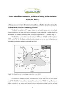 Water related environmental problems at Sinop peninsula in the Black Sea, Turkey 1. Study area: overview of waste water and sea pollution situation along the Turkish Black Sea Coast and Sinop peninsula The Black Sea is t