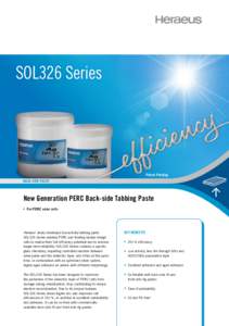 SOL326 Series  Patent Pending Back-side PastE