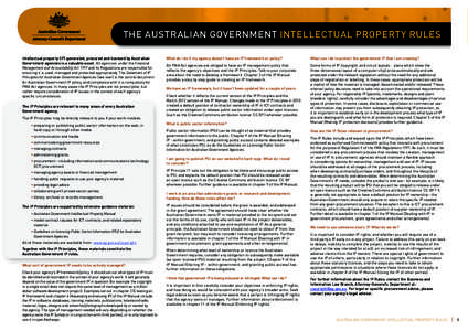 Quick guide to the Australian Government IP rules
