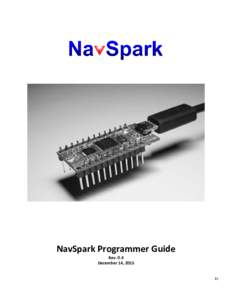NavSpark Programmer Guide Rev. 0.4 December 14, 2015 Er