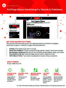 StumbleUpon Ads!  Full Page Native Advertising For Brands & Publishers Sponsored!