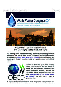 World Water Congress XV  View this email in your browser Subscribe Share