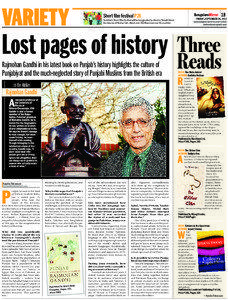 VARIETY  Rajmohan Gandhi in his latest book on Punjab’s history highlights the culture of