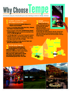 Why ChooseTempe  Six reasons why you should plan your next meeting or event in Tempe, Arizona 1