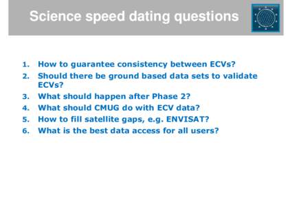 28 Scientific Speed Dating results