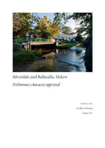 Silverdale and Ballasalla, Malew Preliminary character appraisal Patricia A Tutt For Office of Planning January 2010