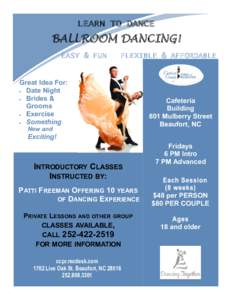 LEARN TO DANCE  BALLROOM DANCING! EASY & FUN  FLEXIBLE & AFFORDABLE
