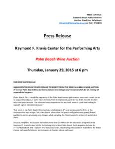 West Palm Beach /  Florida / Tropics / Raymond F. Kravis Center for the Performing Arts / Wine auction / Palm Beach /  Florida / Auction / Geography of Florida / Auctioneering / Florida
