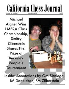 California Chess Journal  Volume 16, Number 3 May/June 2002