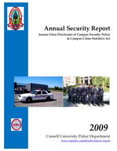Annual Security Report  Jeanne Clery Disclosure of Campus Security Policy & Campus Crime Statistics Act  2009