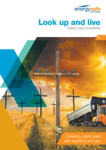 Look up and live Safety near powerlines Creating a safer state with electricity and gas