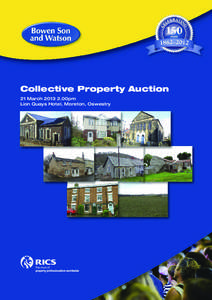 Collective Property Auction 21 March[removed]00pm Lion Quays Hotel, Moreton, Oswestry 8 lots for sale by Auction (Unless previously sold/withdrawn).