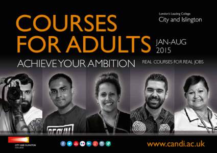 Courses For Adults Achieve your ambition JAN-AUG 2015
