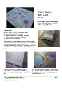 Microsoft Word - Charm Squares Baby Quilt