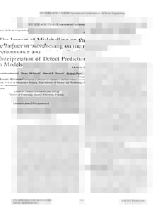 The Impact of Mislabelling on the Performance and Interpretation of Defect Prediction Models
