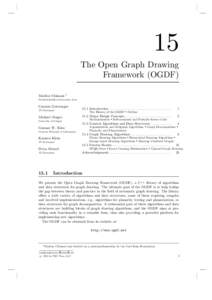 15 The Open Graph Drawing Framework (OGDF) Markus Chimani  1