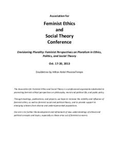Association for  Feminist Ethics and Social Theory Conference