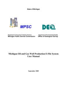 State of Michigan  MPSC Department of Consumer & Industry Services  Michigan Public Service Commission