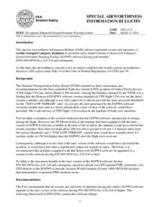 SPECIAL AIRWORTHINESS INFORMATION BULLETIN FAA Aviation Safety
