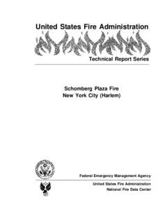 United States Fire Administration  Technical Report Series Schomberg Plaza Fire New York City (Harlem)