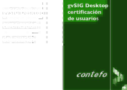 gvSIG Desktop certificación de usuarios gvSIG Desktop certificación de usuarios