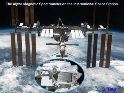 The Alpha Magnetic Spectrometer on the International Space Station  S. Ting AMS: a U.S. DOE sponsored international collaboration 16 Countries, 60 Institutes and 600 Physicists