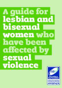 A guide for lesbian and bisexual women who have been affected by