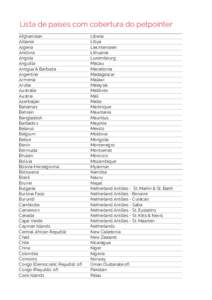 Lista de países com cobertura do petpointer Afghanistan Albania Algeria Andorra Angola