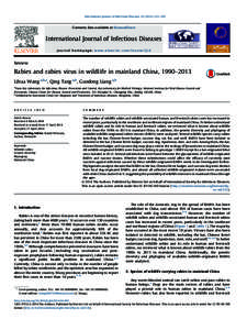 International Journal of Infectious Diseases[removed]–129  Contents lists available at ScienceDirect International Journal of Infectious Diseases journal homepage: www.elsevier.com/locate/ijid