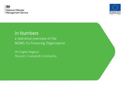 In Numbers a statistical overview of the NOMS Co-financing Organisation All English Regions Round 1: Custody & Community