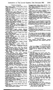 SUPPLEMENT TO THE LONDON GAZETTE, 13TH DECEMBER 1966 Mentions-in-Des patches Major Lindsey Garrett Gilbertson SMITH[removed]),