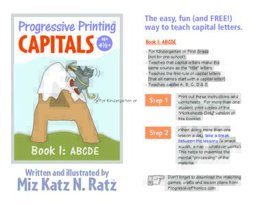 Capitals Book 1 - Instructions and Worksheets - ABCDE