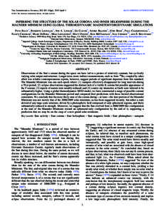 The Astrophysical Journal, 802:105 (14pp), 2015 April 1  doi:637X © 2015. The American Astronomical Society. All rights reserved.