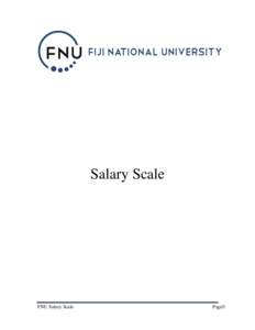 Salary Scale  FNU Salary Scale Page|1