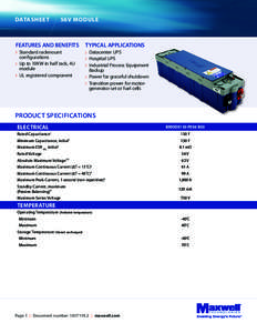 DATASHEET  	 56V MODULE FEATURES AND BENEFITS
