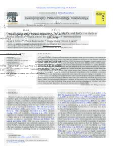 Crystal fabrics and element impurities (Sr/Ca, Mg/Ca, and Ba/Ca) in shells of Arctica islandica—Implications for paleoclimate reconstructions