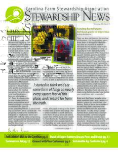 Carolina Farm Stewardship Association  STEWARDSHIP NEWS SUMMER[removed]VOLUME 30, ISSUE 3