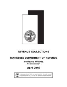 April 2015 Revenue Collections Report