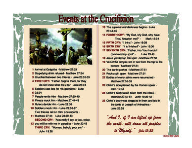 Events at the Crucifixion