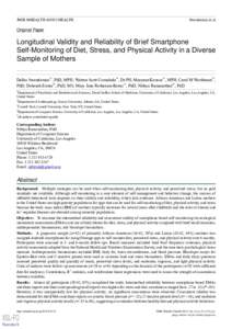 JMIR MHEALTH AND UHEALTH  Swendeman et al Original Paper