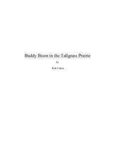 Microsoft Word - BB_Resources_Stories_Buddy Bison Tallgrass Prairie.doc