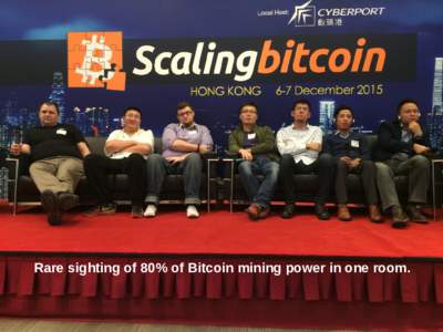 Rare sighting of 80% of Bitcoin mining power in one room.  Angela Rellstab | 
