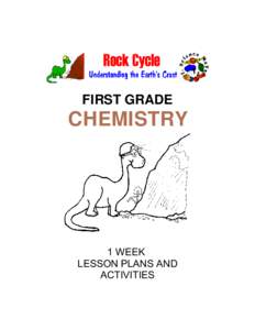 FIRST GRADE  CHEMISTRY 1 WEEK LESSON PLANS AND