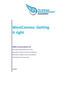 WestConnex: Getting it right