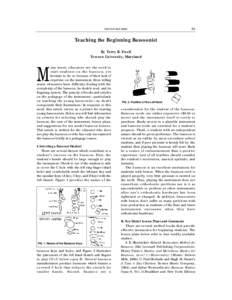 THE DOUBLE REED  35 Teaching the Beginning Bassoonist By Terry B. Ewell