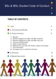 BSc & MSc Student Code of Conduct  TABLE OF CONTENTS I. Aim