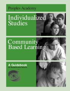 Peoples Academy  Individualized Studies Community Based Learning