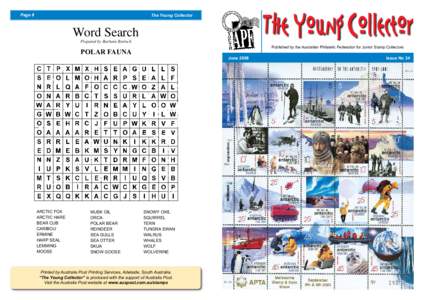 Page 8  The Young Collector Word Search Prepared by Barbara Bartsch